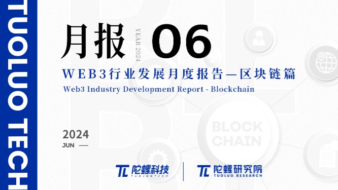 2024年6月Web3行业月度发展报告区块链篇 |陀螺研究院缩略图 2024年6月Web3行业月度发展报告区块链篇 |陀螺研究院缩略图